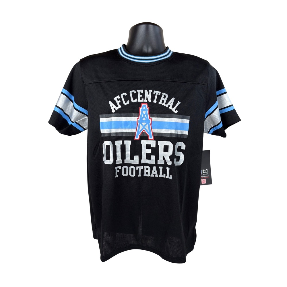Retro NFL Ultra Game Houston Oilers Football Jersey Black Men's Small New